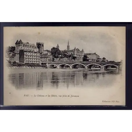 Expédié Aujourd’hui Carte postale 64 - Pau - le chateau et les Hotels - vue prise de Jurancon - Non voyage - Do
