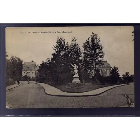 Livraison Mondiale Carte postale 64 - Pau - Palais d' Hiver - parc Beaumont - Voyage - Dos divise