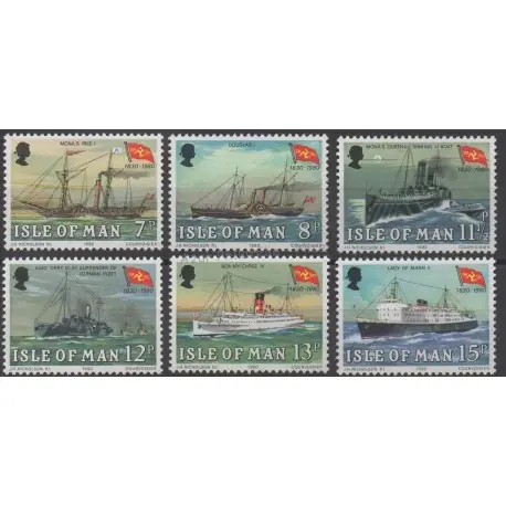 Man (Ile de) - 1980 - No 159/164 - Bateaux Réduction