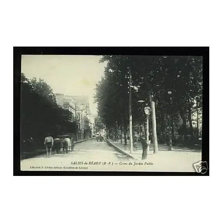 Carte postale 64 - Salies de Bearn - Cours du jardin public Solde