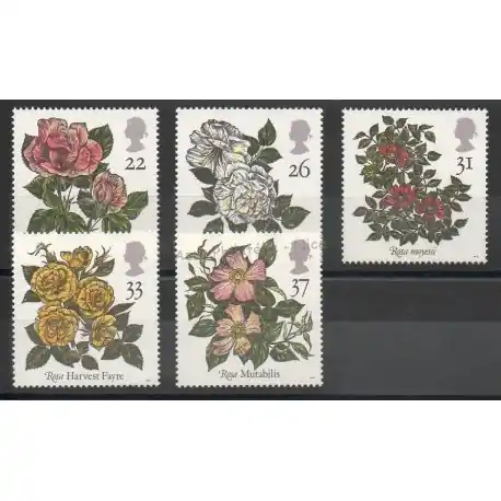 Grande-Bretagne - 1991 - No 1551/1555 - Roses Satisfait Ou Remboursé