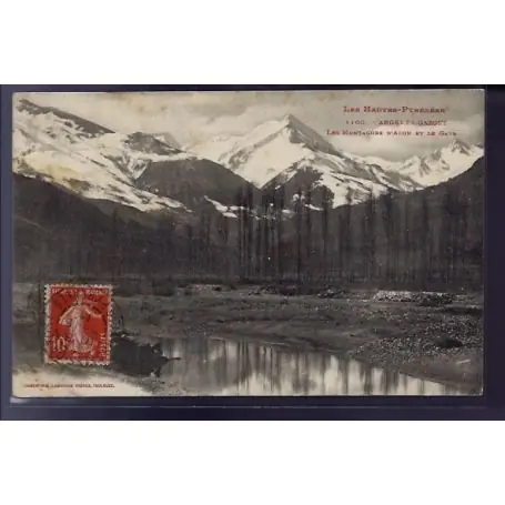 Acheter Direct Carte postale 65 - Argeles-Gazost - Les montagnes d' Azun et le Gave - Voyage - Dos divise