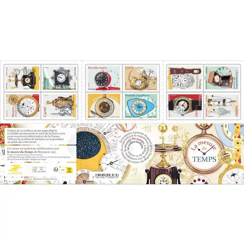 Livraison Gratuite Timbres autoadhésifs de France N°2632-2643, Mesure du temps.