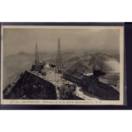 Meilleure Qualité Carte postale 65 - Bigorre - observatoire du Pic du Midi de Bigorre - Non voyage - Dos divi