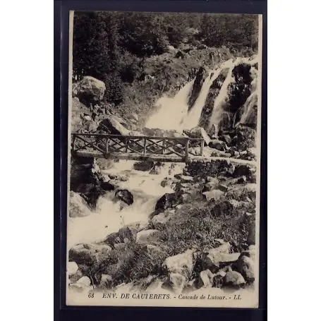 Premium Carte postale 65 - Environs de Cauterets - cascade de Lutour - Non voyage - Dos divise
