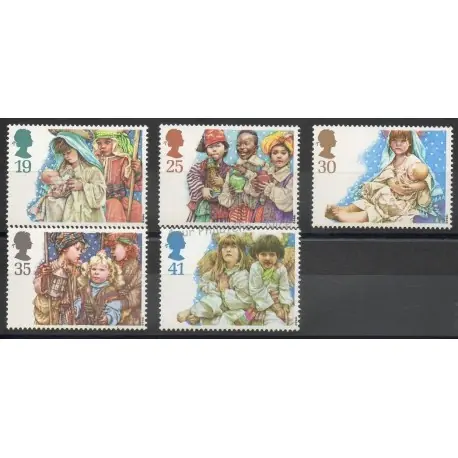 Paiement Sécurisé Grande-Bretagne - 1994 - No 1784/1788 - Noël