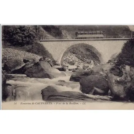 Carte postale 65 - Environs de Cauterets - Pont de la Raillere - Non voyage - Dos divise Commande En Gros