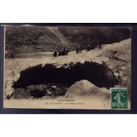 Meilleure Vente Carte postale 65 - Gavarnie - le pont de Neige - Voyage - Dos divise