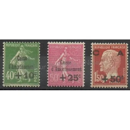 Nouvelle Collection France - Poste - 1929 - No 253/255