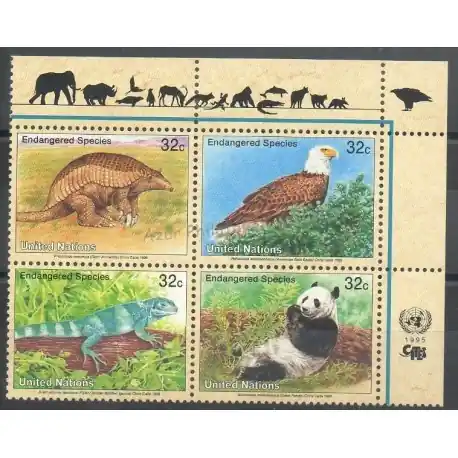 Nations Unies (ONU - New-York) - 1995 - No 669/672 - Animaux Vente Directe