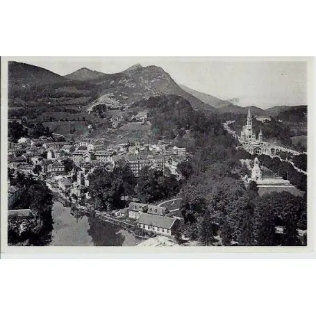 Original Carte postale 65 - Lourdes - Vue generale prise du chateau fort