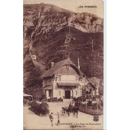 Top Vente Carte postale 65 - Lourdes -La gare du funiculaire du pic du Jer