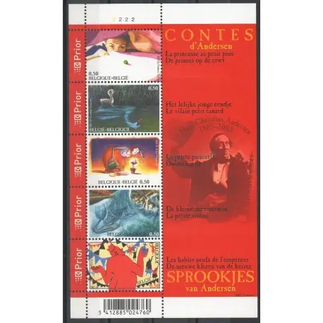 Prix Réduit Belgique - 2005- No 3434/3438 - Dessins animés - BD