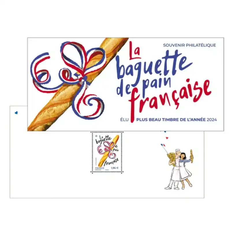 Bloc souvenir N°233 Baguette de pain française neuf**. Tendance