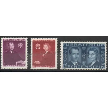 Liechtenstein - 1943 - No 186/188 - Royauté Commander Vite