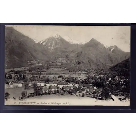 Fait Main Carte postale 65 - Pierrefitte - Soulom et Villelongue - Non voyage - Dos divise