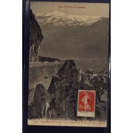 Carte postale 65 - Pierrefitte et les escarpements de la route de Cauterets - Voyage - Dos Commande En Gros