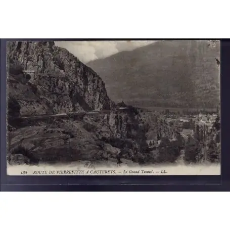 Pas Cher Carte postale 65 - Route de Pierrefitte a Cauterets - le Grand Tunnel - Voyage - Dos divise