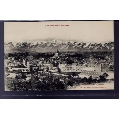 Expédition Rapide Carte postale 65 - Tarbes - vue generale - Non voyage - Dos divise