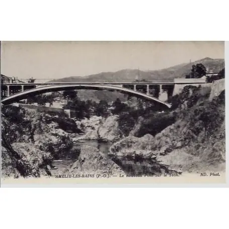 Carte postale 66 - Amelie les Bains -Le nouveau Pont sur le Tech Haute Qualité