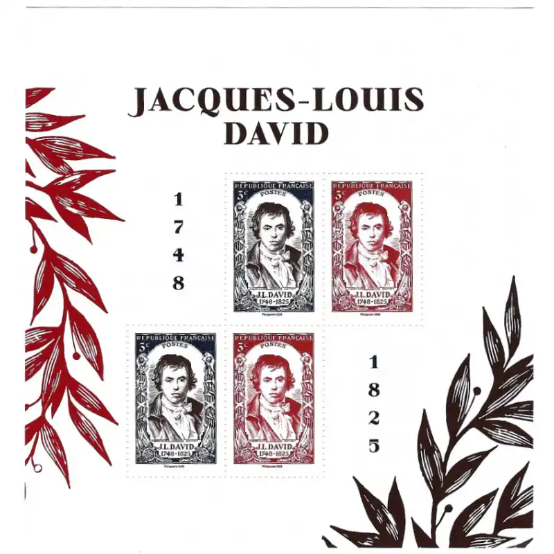 Achat Immédiat Bloc de 4 timbres Jacques Louis David - Salon d'Automne F5924 neuf**.