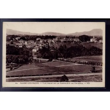 Carte postale 66 - Cambo-les-Bains - vue prise de la propriete de Celhaya - Voyage - Dos di Satisfait Ou Remboursé