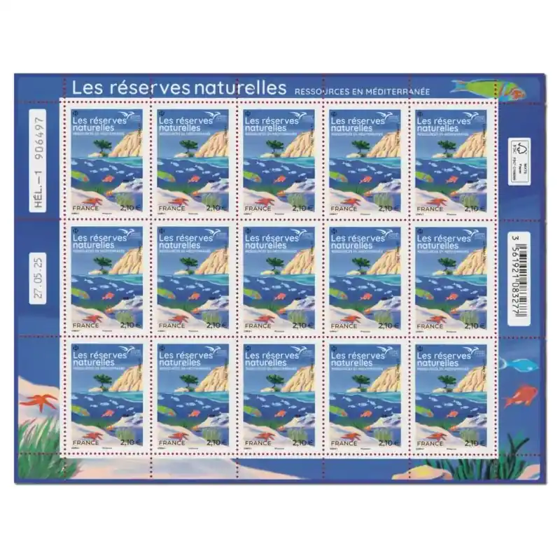 Jusqu’à Épuisement Des Stocks Timbre Ressources méditerranéennes en feuillet de France N°F191 neuf**.