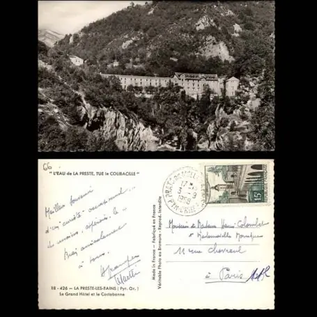 Prix Réduit Carte postale 66 - La Preste les Bains - Le grand hotel et le Costabonne - CPSM