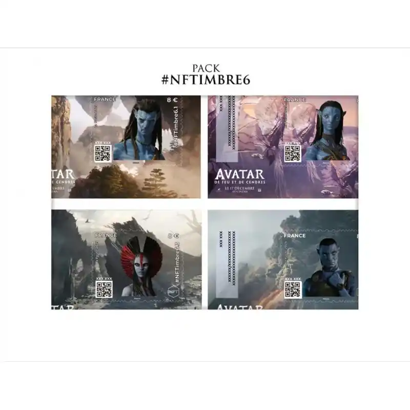 Affaire À Saisir Feuillets crypto Pack NFTimbre6 Avatar autoadhésif.