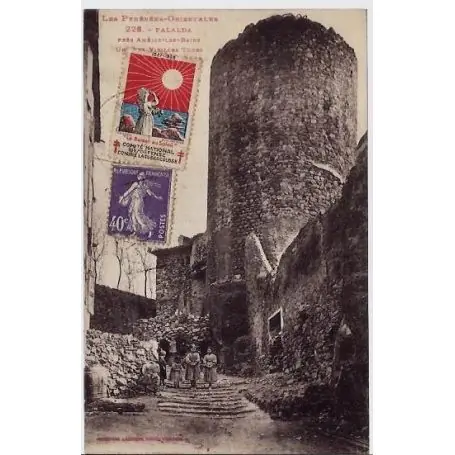 Retour Gratuit Carte postale 66 - Palalda - pres Amelie-les-Bains - Vieille tours - Voyage - Dos divise