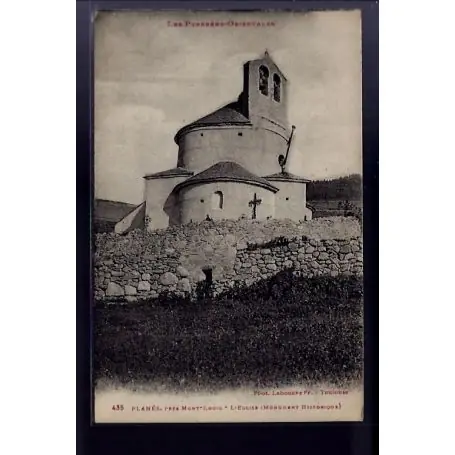 Réduction Carte postale 66 - Planes -Pres Mont-Louis - l' eglise ( Monument historique) - Voyage - Do