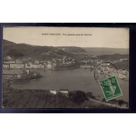 Carte postale 66 - Pont-Vendres - Vue generale prise du cote Sud - Voyage - Dos divise Dernier Modèle