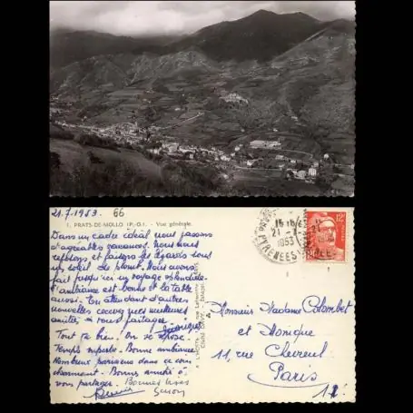 Carte postale 66 - Prats de Mollo - Vue generale - CPSM Solde