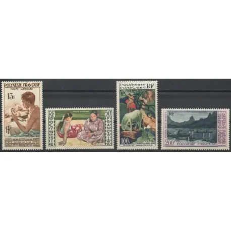 Polynésie - Poste aérienne - 1958 - No PA1/PA4 - Art Offre Du Jour