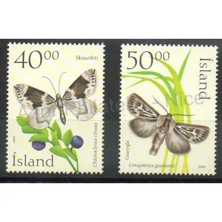 Top Qualité Islande - 2000- No 899/900 - Papillons