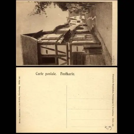 Carte postale 67 - Erstein - Une rue du village Quantité Limitée