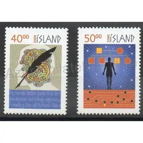 Islande - 2000 - No 886/887 Authentique