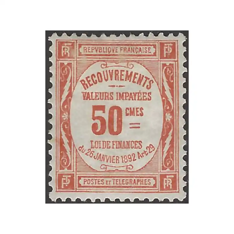 Timbre taxe de France Recouvrements N°47 neuf*, R. Acheter Direct