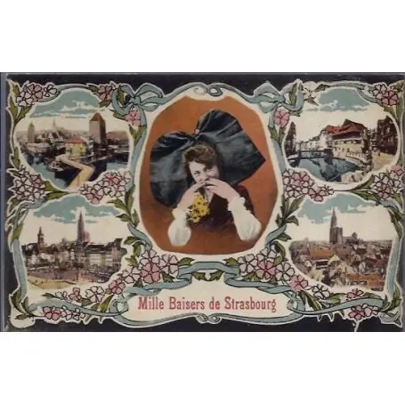 Expédié Aujourd’hui Carte postale 67 - Strasbourg - Differentes vues de la ville -Alsacienne -Non voyage - Dos d