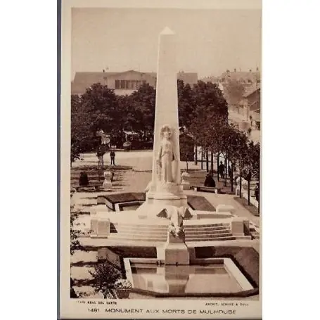 Achat Immédiat Carte postale 68 - 1481 Monument aux morts de Mulhouse - Non voyage - Dos divise