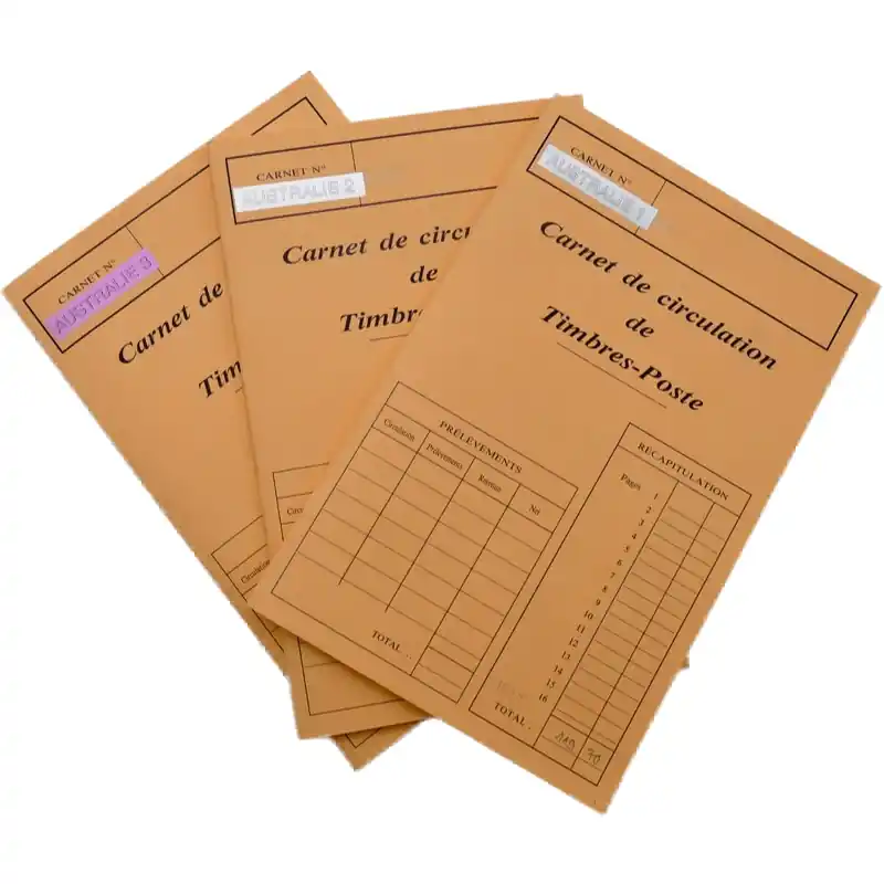 Lot de timbres d'Australie 1912-1998 oblitérés en 3 carnets à choix. Tendance