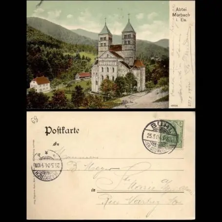 Commander Maintenant Carte postale 68 - Abtei Murbach i. Els. - Couleur - 1904