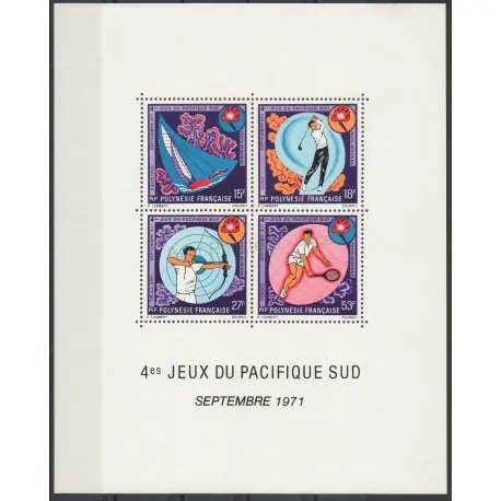 Meilleur Choix Polynésie - Blocs et feuillets - 1971 - No BF2 - Sport