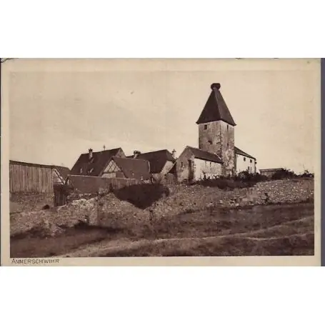 Carte postale 68 - Ammerschwihr - Vue d'un village - Non voyage - Dos divise Nouveauté