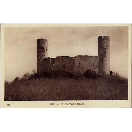 Expédition Rapide Carte postale 68 - Barr - Le chateau d'Andlau - Voyage - Dos divise