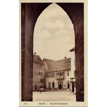 Offre Spéciale Carte postale 68 - Colmar - Balcon Renaissance - Non voyage - Dos divise