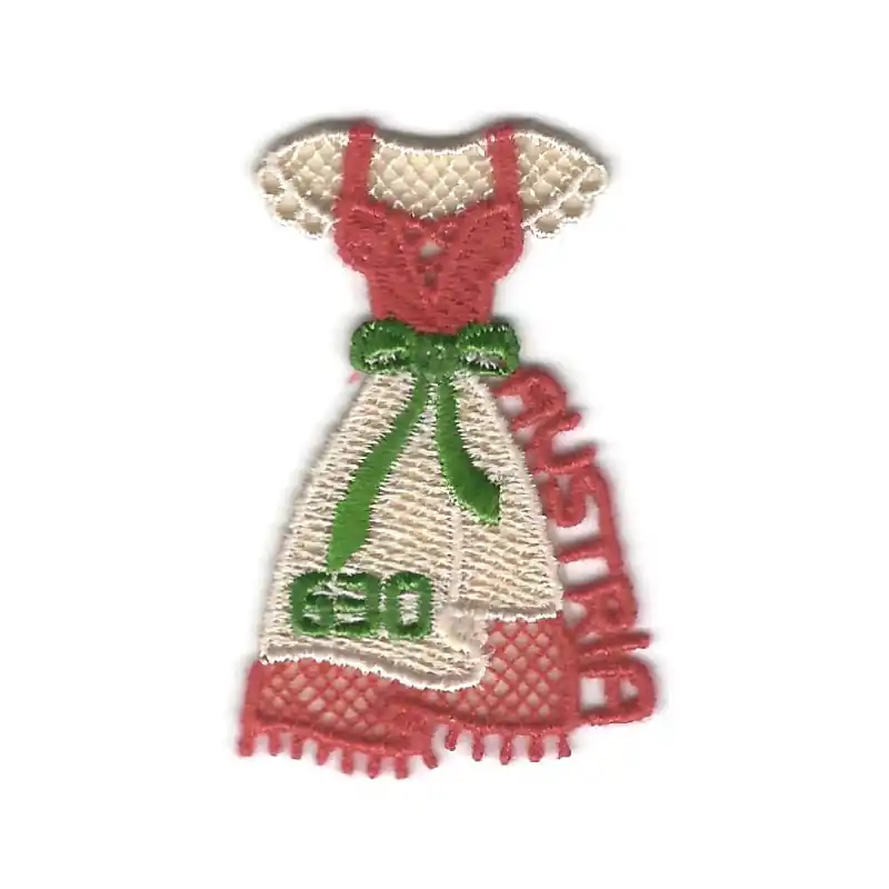 Le Drindl en broderie timbre autoadhésif d'Autriche N°3113 neuf. Petit Prix