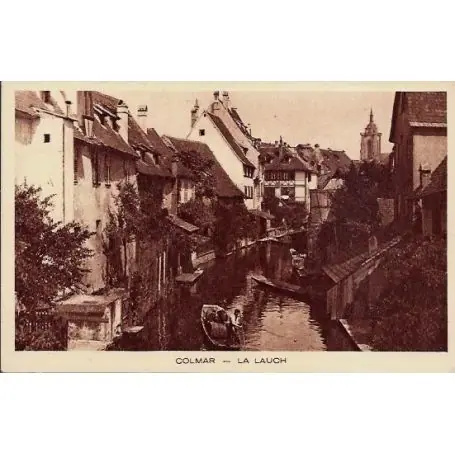 Certifié Carte postale 68 - Colmar - La Lauch - Non voyage - Dos divise