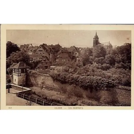 Carte postale 68 - Colmar - Les remparts - Non voyage - Dos divise Commande En Gros