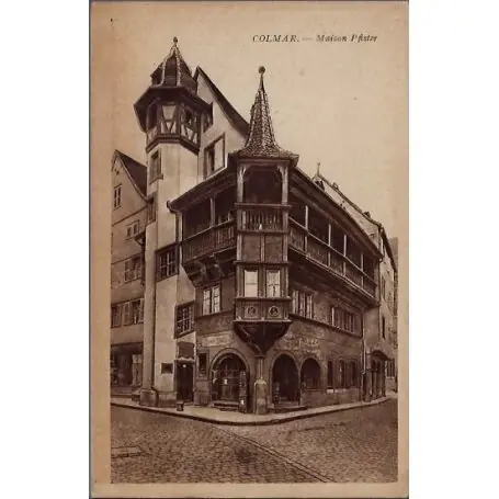 Tendance Carte postale 68 - Colmar - Maison P.Fister - Non voyage - Dos divise
